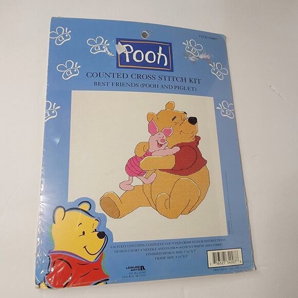 Leisure Arts "Pooh 'Best Friends' (Pooh & Piglet)" New #34007 NOS - Picture 8 of 9